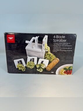 PADERNO WORLD CUISINE Williams Sonoma 4-BLADE SPIRALIZER Vegetable Slicer NOB